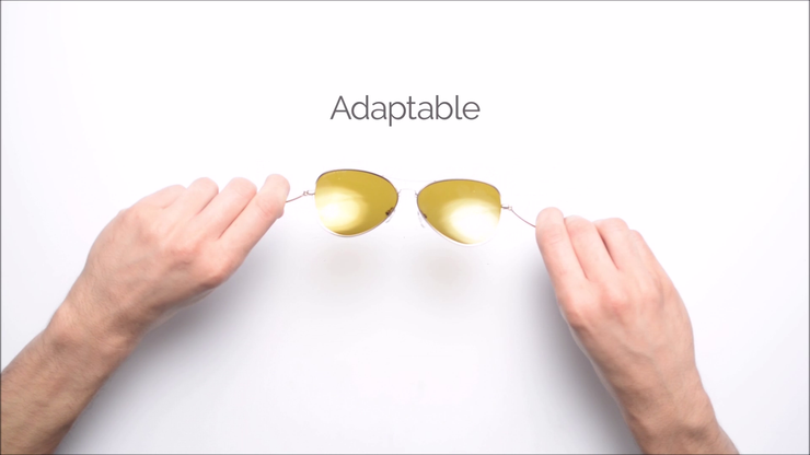 Memory Flex Aviator Sunglasses