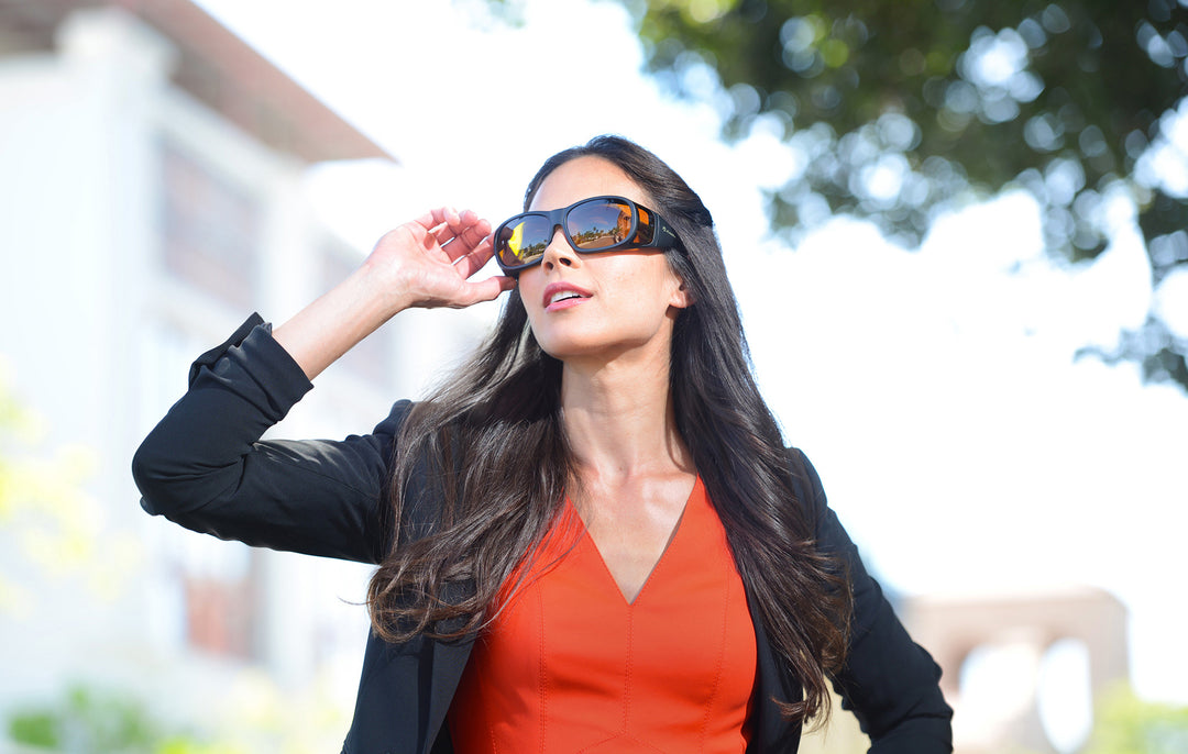 Ajuste polarizado sobre gafas de sol FitsOns para hombres y mujeres Eagle Eyes Optics